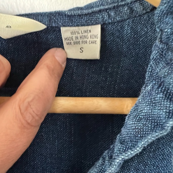 Eddie Bauer 100% Linen Top - Picture 2 of 9